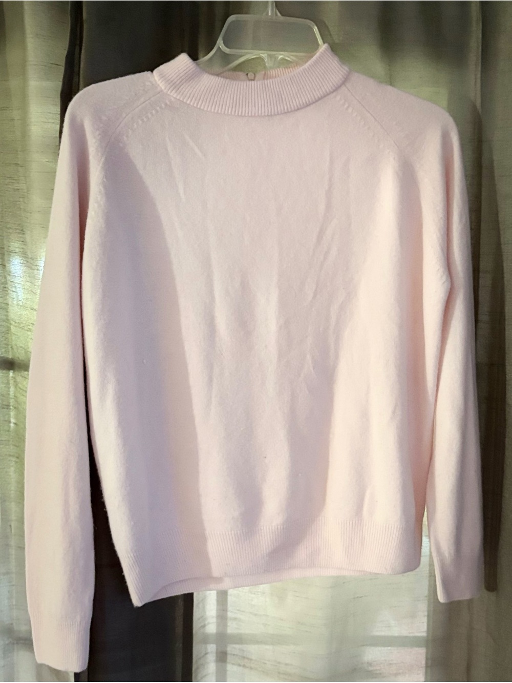 Women's Light Pink Turtleneck Sweater